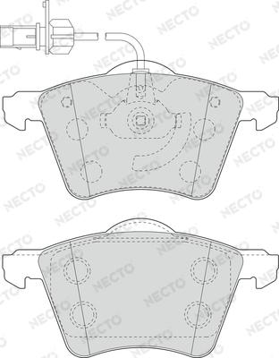 Necto FD6921V - Brake Pad Set, disc brake autospares.lv