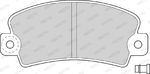 Necto FD692A - Brake Pad Set, disc brake autospares.lv