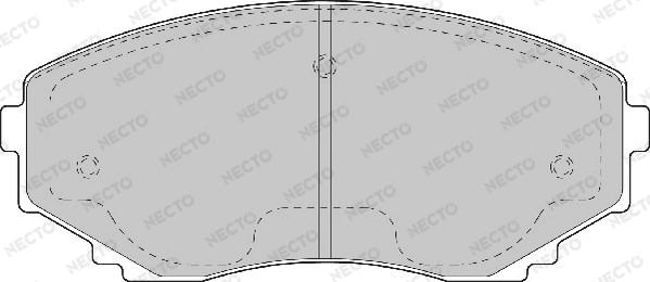 Necto FD6974A - Brake Pad Set, disc brake autospares.lv