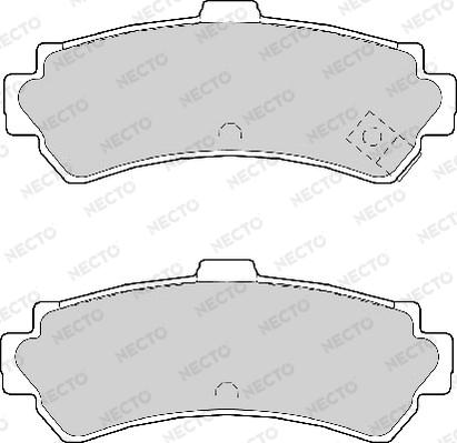 Necto FD6977A - Brake Pad Set, disc brake autospares.lv