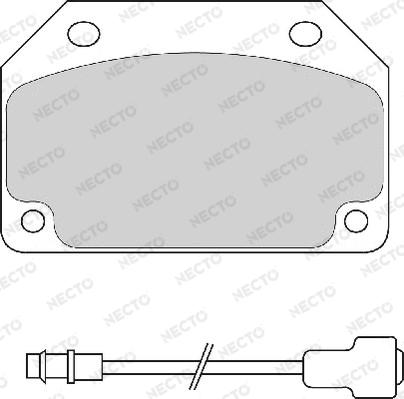 Necto FD644A - Brake Pad Set, disc brake autospares.lv