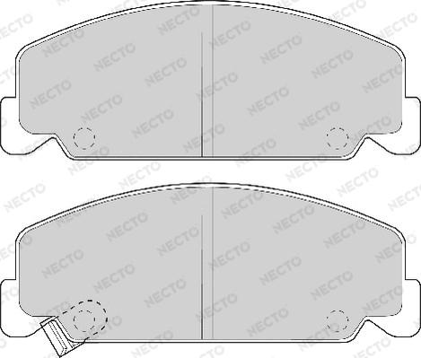 Necto FD6454A - Brake Pad Set, disc brake autospares.lv