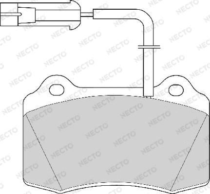 Necto FD6469A - Brake Pad Set, disc brake autospares.lv