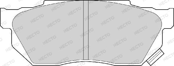 Necto FD6460A - Brake Pad Set, disc brake autospares.lv