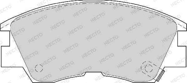 Necto FD6461A - Brake Pad Set, disc brake autospares.lv