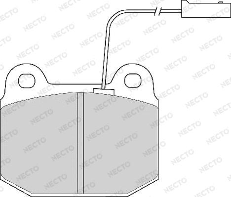 Necto FD6468A - Brake Pad Set, disc brake autospares.lv