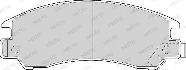 Necto FD6463A - Brake Pad Set, disc brake autospares.lv