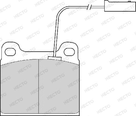 Necto FD6467A - Brake Pad Set, disc brake autospares.lv