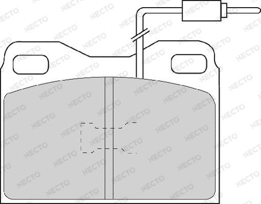 Necto FD6409A - Brake Pad Set, disc brake autospares.lv