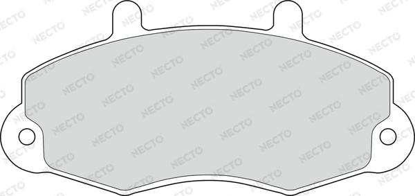 Necto FD6403V - Brake Pad Set, disc brake autospares.lv
