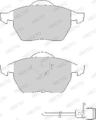 Necto FD6481A - Brake Pad Set, disc brake autospares.lv