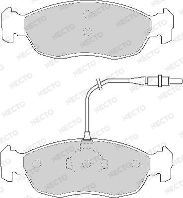 Necto FD6482A - Brake Pad Set, disc brake autospares.lv