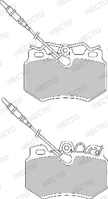 Necto FD6438A - Brake Pad Set, disc brake autospares.lv