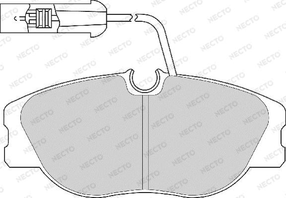 Necto FD6470A - Brake Pad Set, disc brake autospares.lv