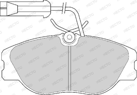 Necto FD6471A - Brake Pad Set, disc brake autospares.lv