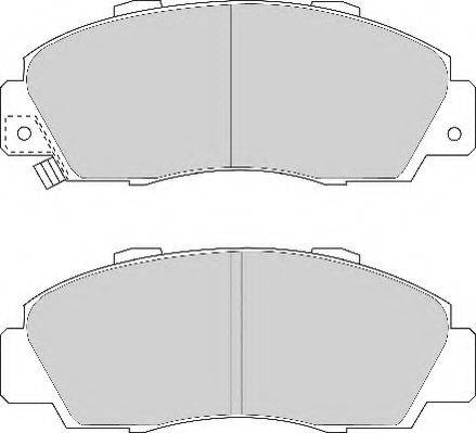 Necto FD6591N - Brake Pad Set, disc brake autospares.lv