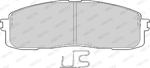 Necto FD6559A - Brake Pad Set, disc brake autospares.lv