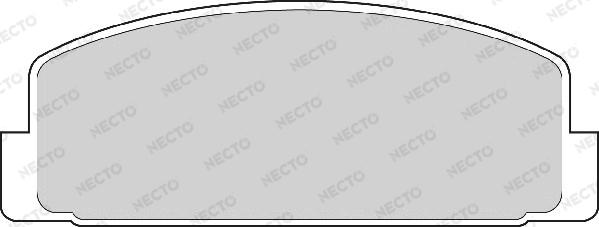 Necto FD6554A - Brake Pad Set, disc brake autospares.lv