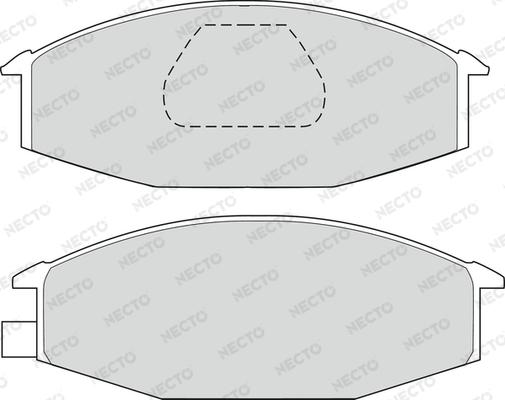 Necto FD6552A - Brake Pad Set, disc brake autospares.lv