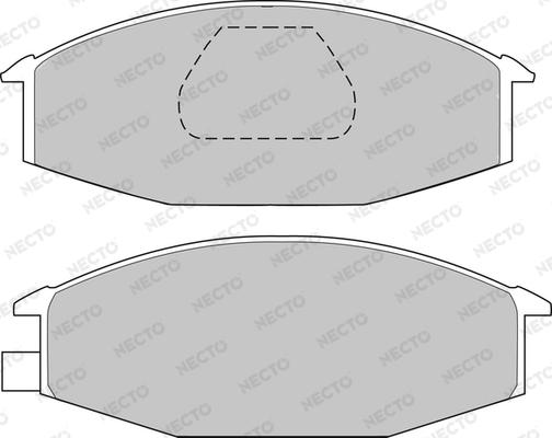 Necto FD6552V - Brake Pad Set, disc brake autospares.lv