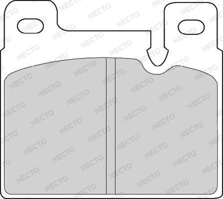 Necto FD6557A - Brake Pad Set, disc brake autospares.lv