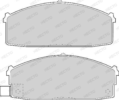 Necto FD6569A - Brake Pad Set, disc brake autospares.lv