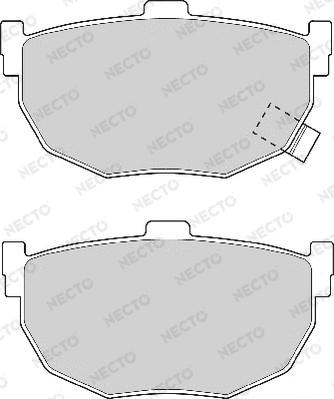 Necto FD6564A - Brake Pad Set, disc brake autospares.lv