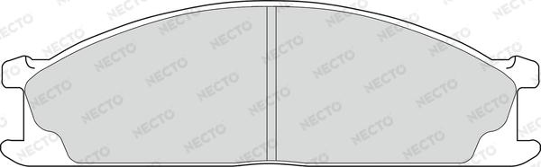 Necto FD6566V - Brake Pad Set, disc brake autospares.lv