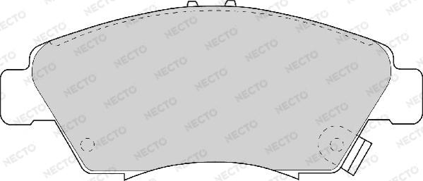 Necto FD6580A - Brake Pad Set, disc brake autospares.lv