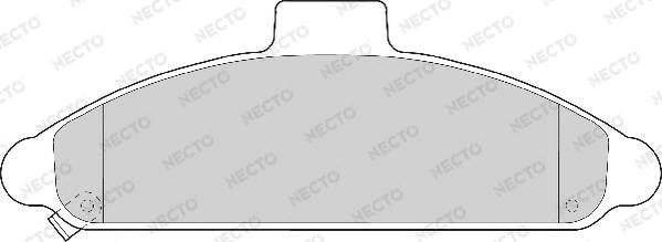 Necto FD6534A - Brake Pad Set, disc brake autospares.lv