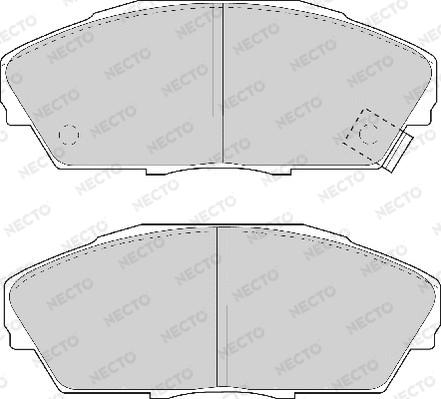 Necto FD6535A - Brake Pad Set, disc brake autospares.lv