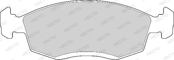 Necto FD6525A - Brake Pad Set, disc brake autospares.lv