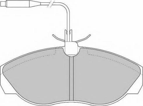 Necto FD6521N - Brake Pad Set, disc brake autospares.lv