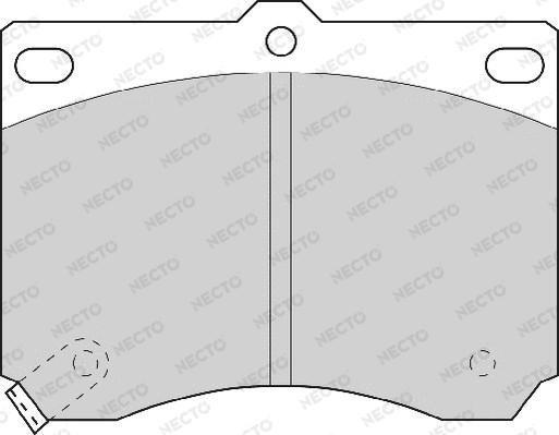 Necto FD6528A - Brake Pad Set, disc brake autospares.lv