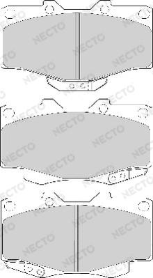 Necto FD6579A - Brake Pad Set, disc brake autospares.lv