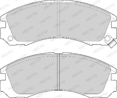 Necto FD6575A - Brake Pad Set, disc brake autospares.lv