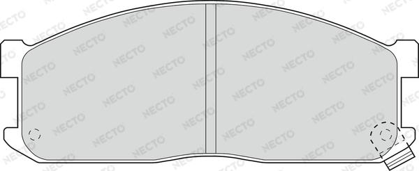 Necto FD6571V - Brake Pad Set, disc brake autospares.lv