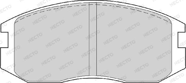 Necto FD6573A - Brake Pad Set, disc brake autospares.lv