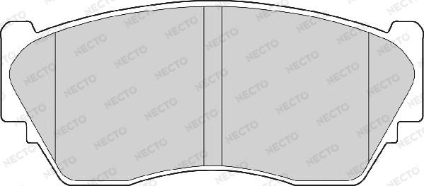 Necto FD6572A - Brake Pad Set, disc brake autospares.lv