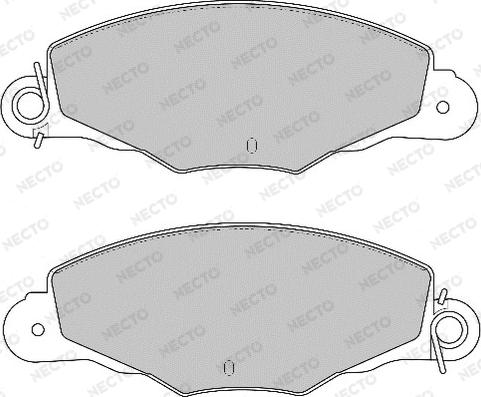 Necto FD6699A - Brake Pad Set, disc brake autospares.lv