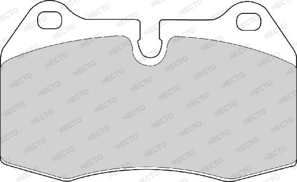 Necto FD6695A - Brake Pad Set, disc brake autospares.lv