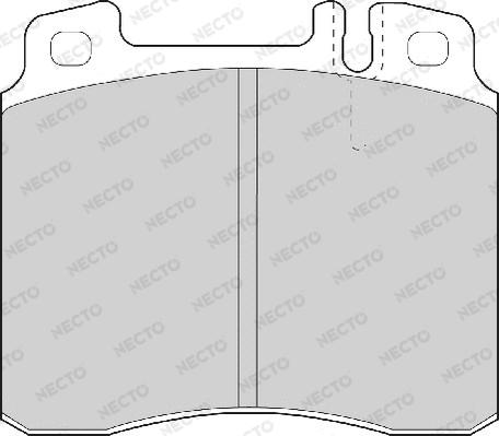 Necto FD6642A - Brake Pad Set, disc brake autospares.lv