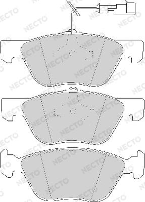 Necto FD6653A - Brake Pad Set, disc brake autospares.lv