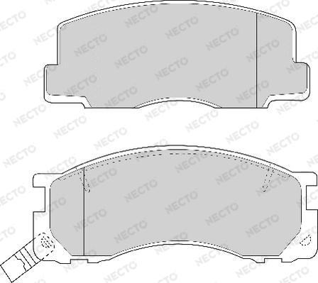 Necto FD6669A - Brake Pad Set, disc brake autospares.lv