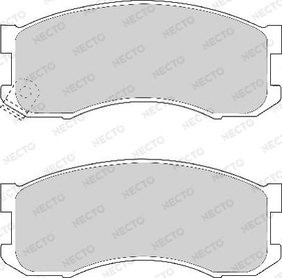 Necto FD6660A - Brake Pad Set, disc brake autospares.lv