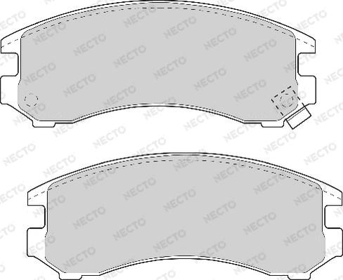 Necto FD6661A - Brake Pad Set, disc brake autospares.lv