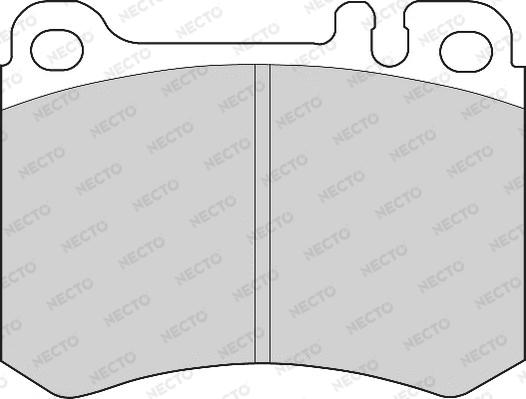 Necto FD6668A - Brake Pad Set, disc brake autospares.lv