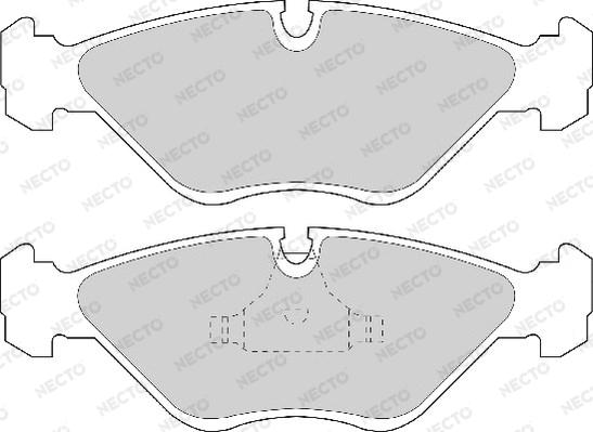 Necto FD6663A - Brake Pad Set, disc brake autospares.lv