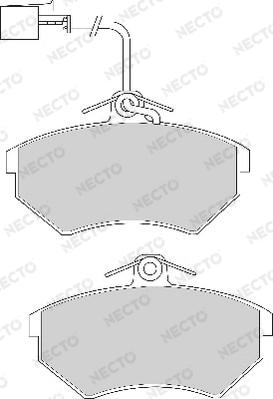 Necto FD6662A - Brake Pad Set, disc brake autospares.lv