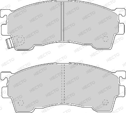 Necto FD6609A - Brake Pad Set, disc brake autospares.lv